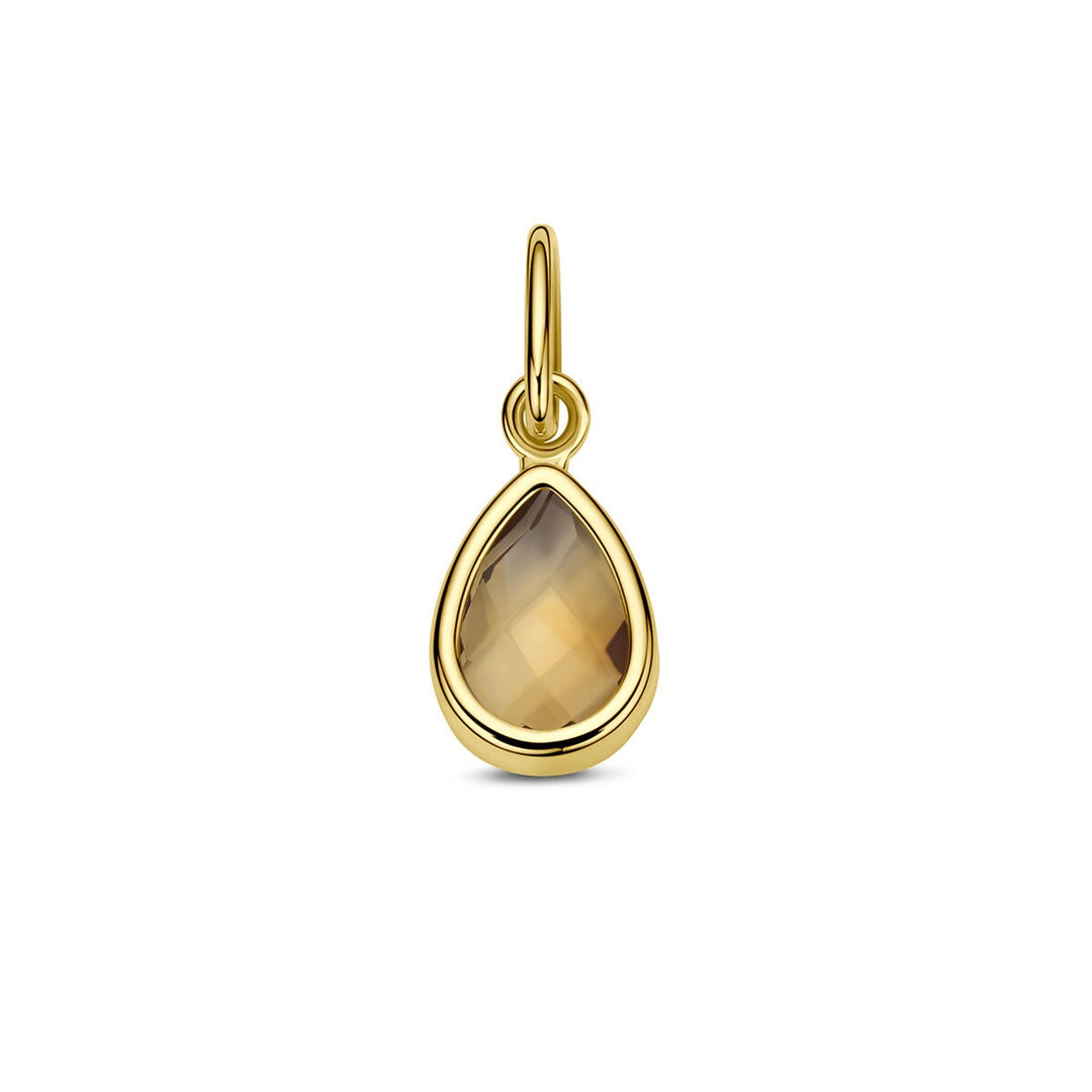 9k Geelgouden hanger met citrien