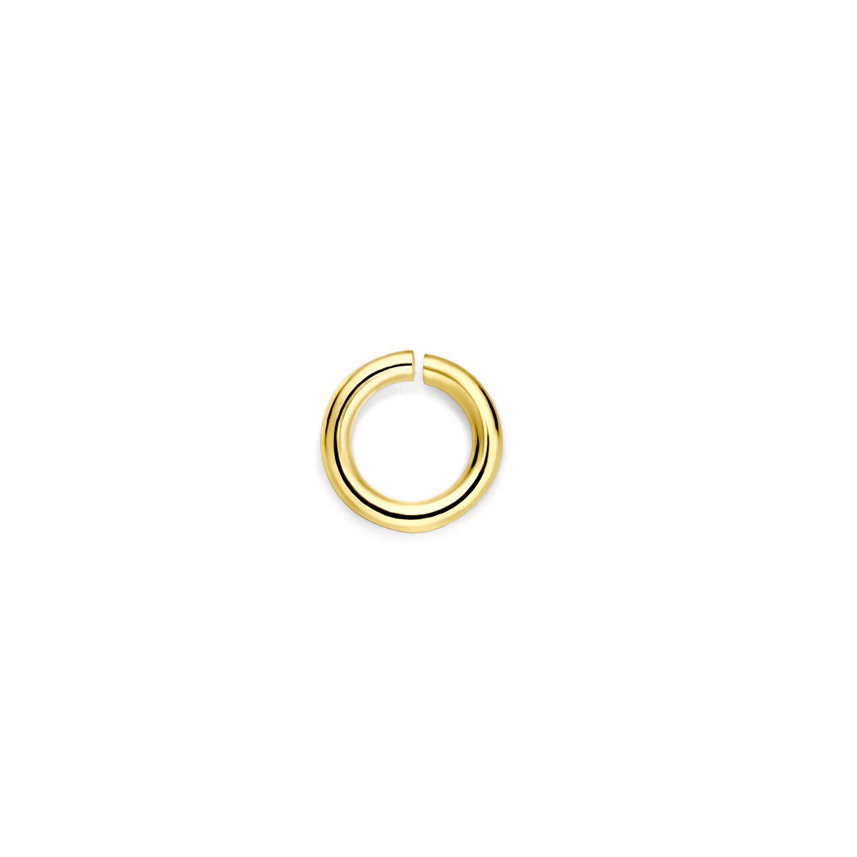 Tussenoog en or, 5 mm de diamètre, finition lisse.