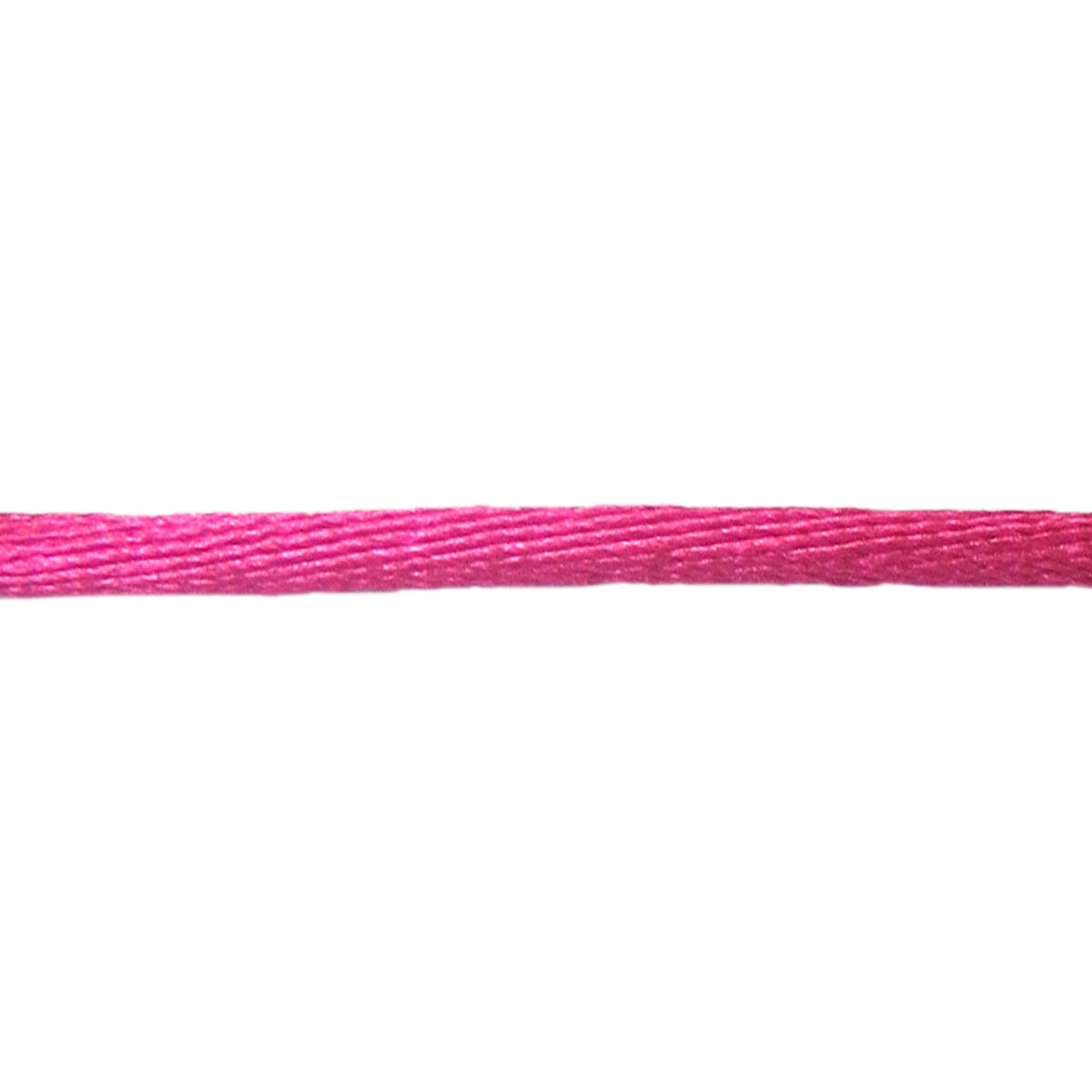 Cordon satiné violet de 38 cm pour bracelet noué.