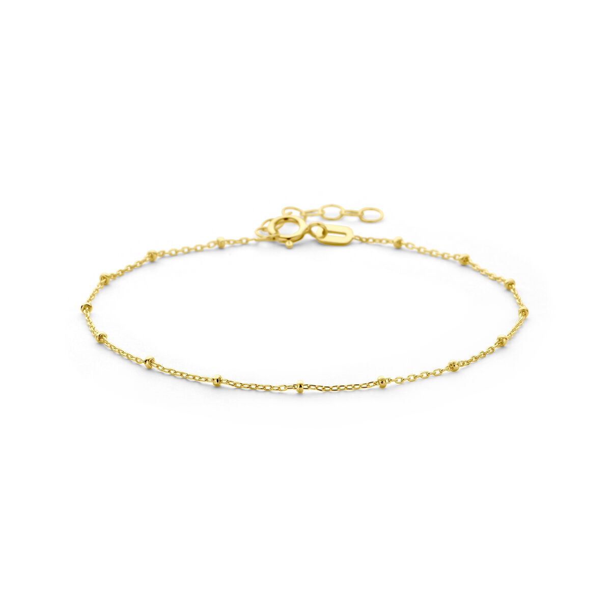 Bracelet en or jaune 9 carats avec des petites billes.
