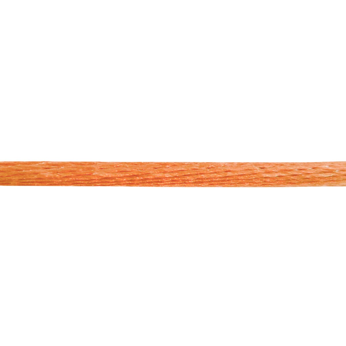 Bracelet en satin orange, cordon fin et lisse.