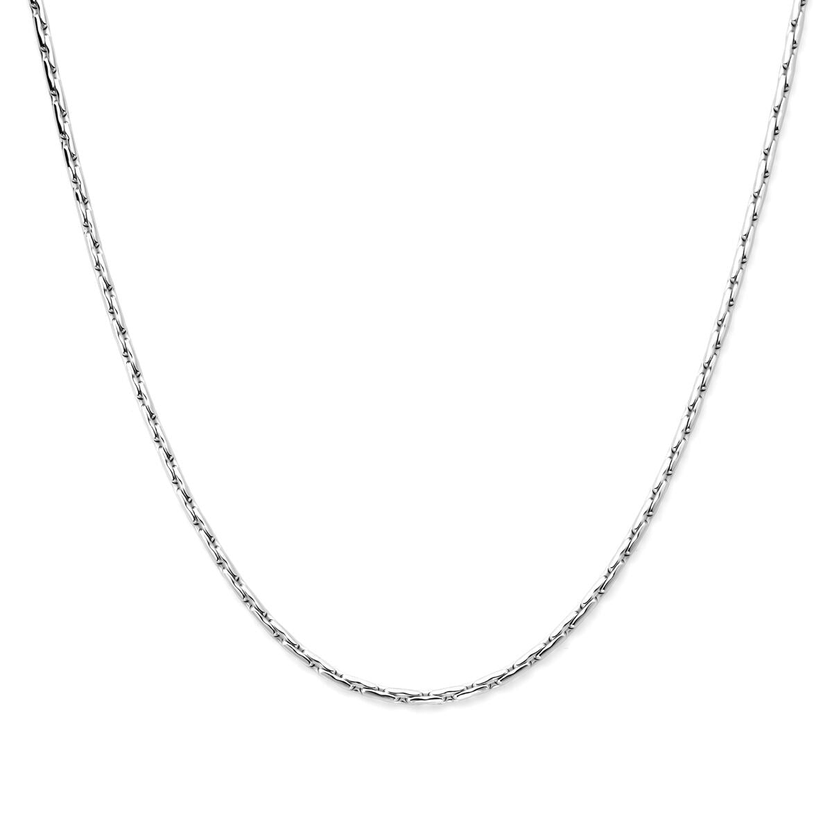 Bracelet en argent rhodié avec finition brillante et design torsadé.
