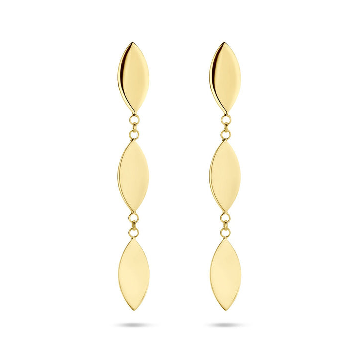 oorhangers 37 mm 14K geelgoud