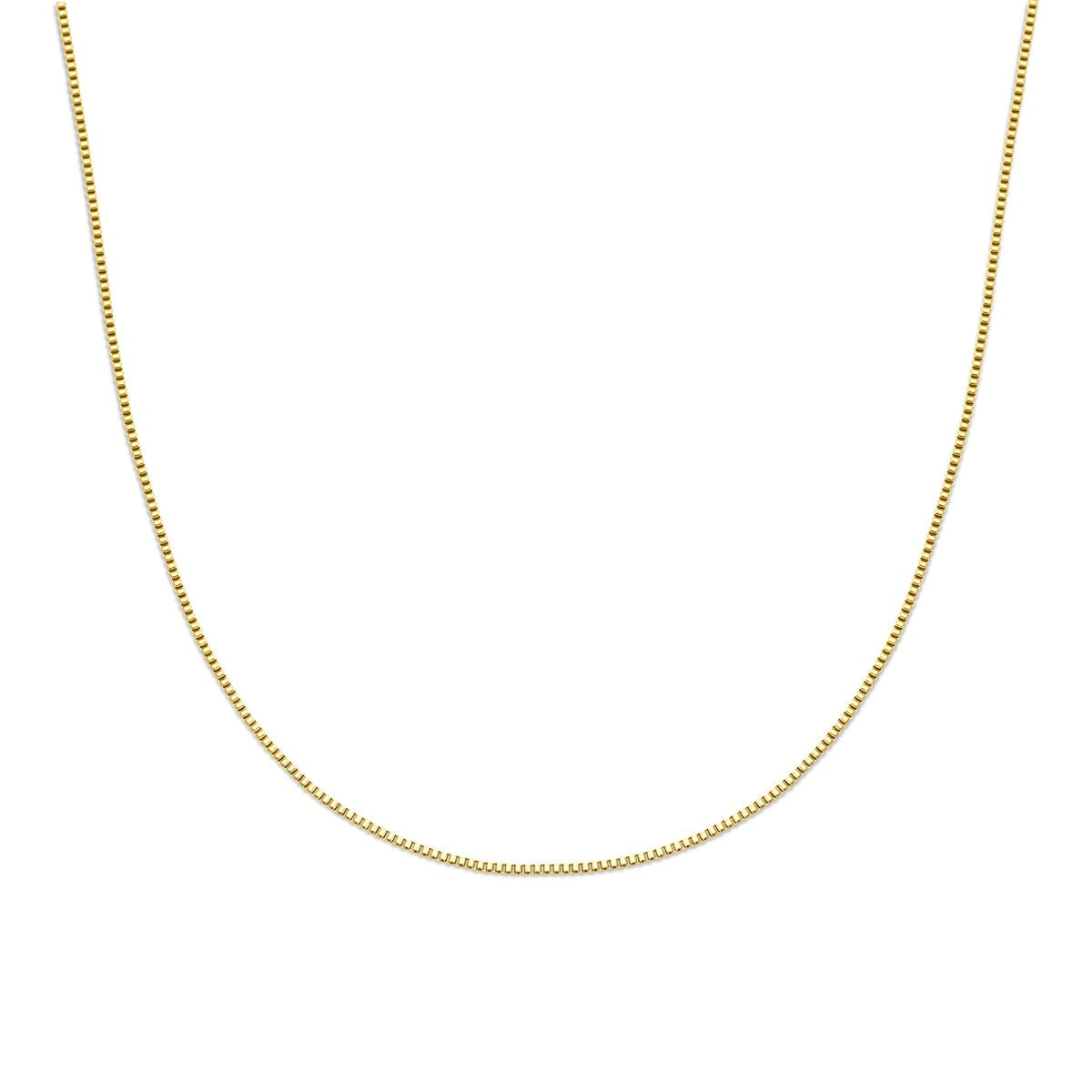 collier en acier avec plaquage ionique or jaune