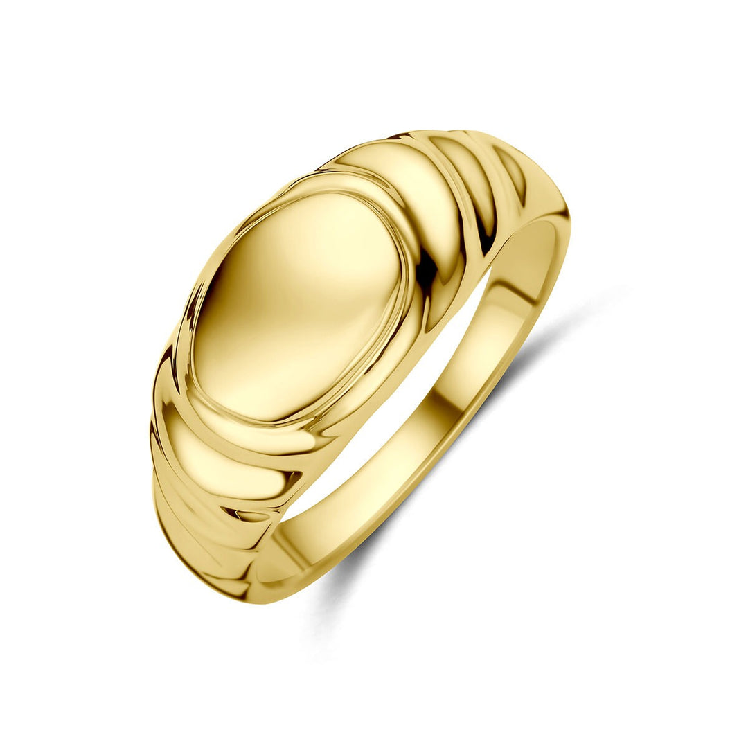 14k Geelgouden graveerring
