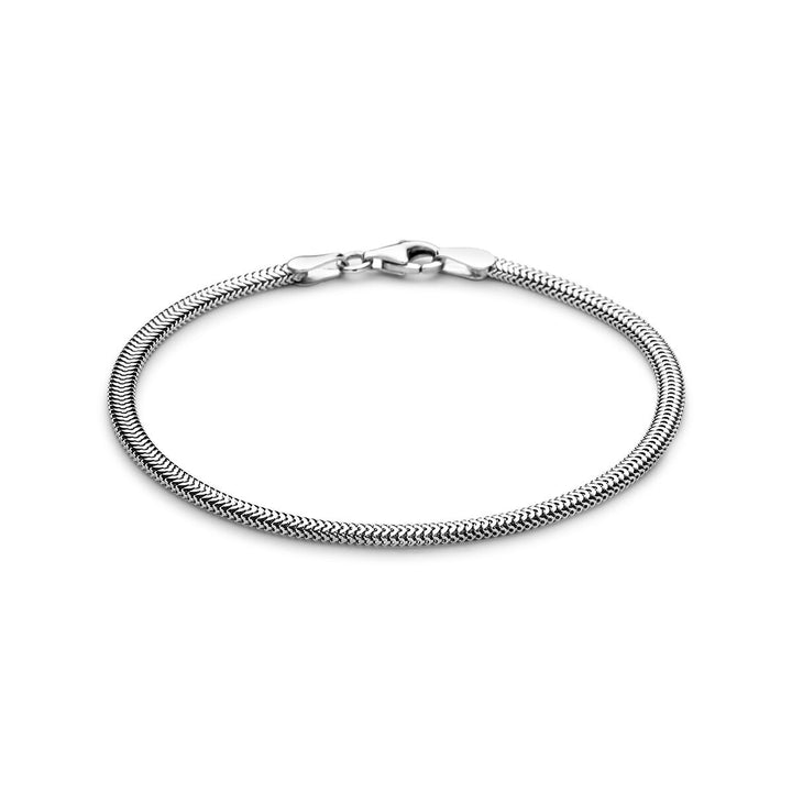 Gerhodineerde 925 zilveren slangenarmband