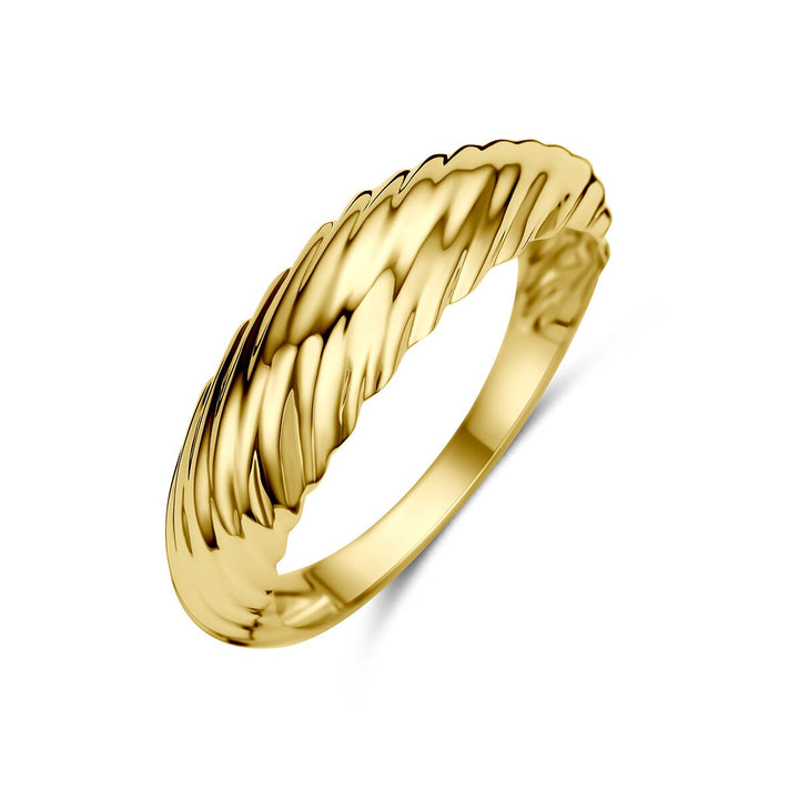 9k Geelgouden gedraaide ring
