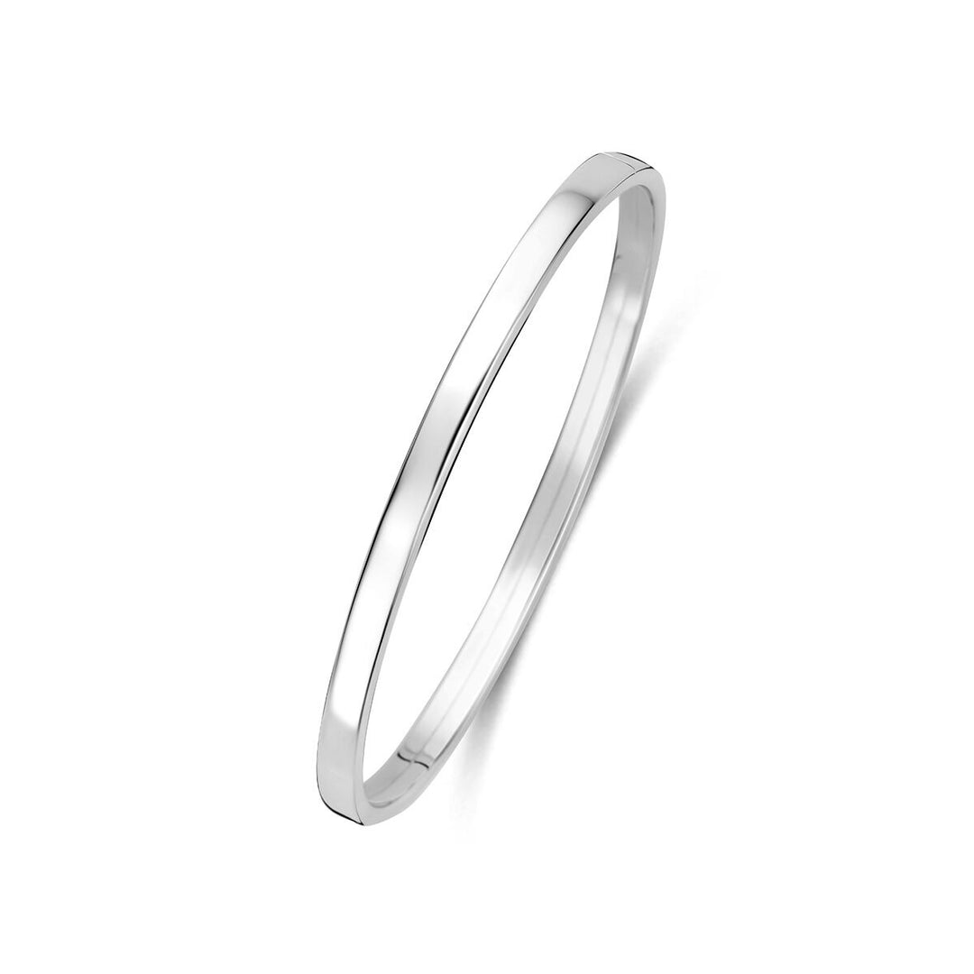 Gerhodineerde 925 zilveren bangle