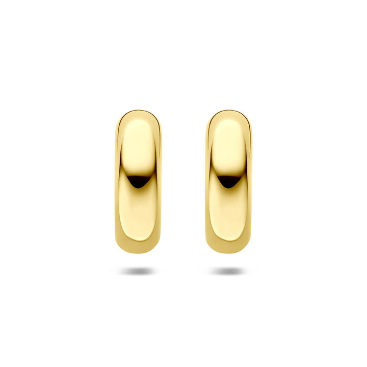 Stalen Oorringen Geel PVD – 31x10mm