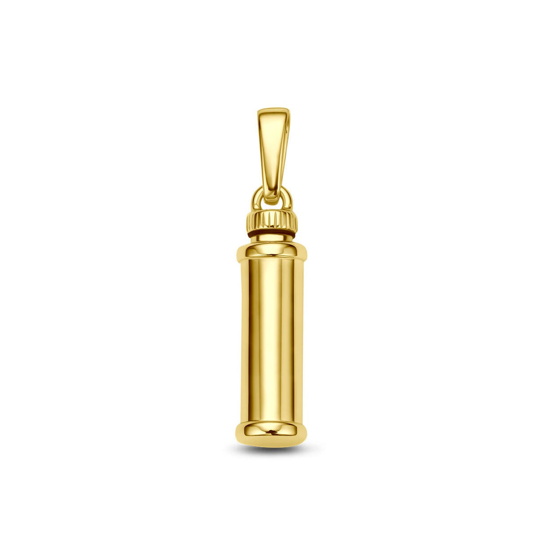 9k Geelgouden urnhanger poli