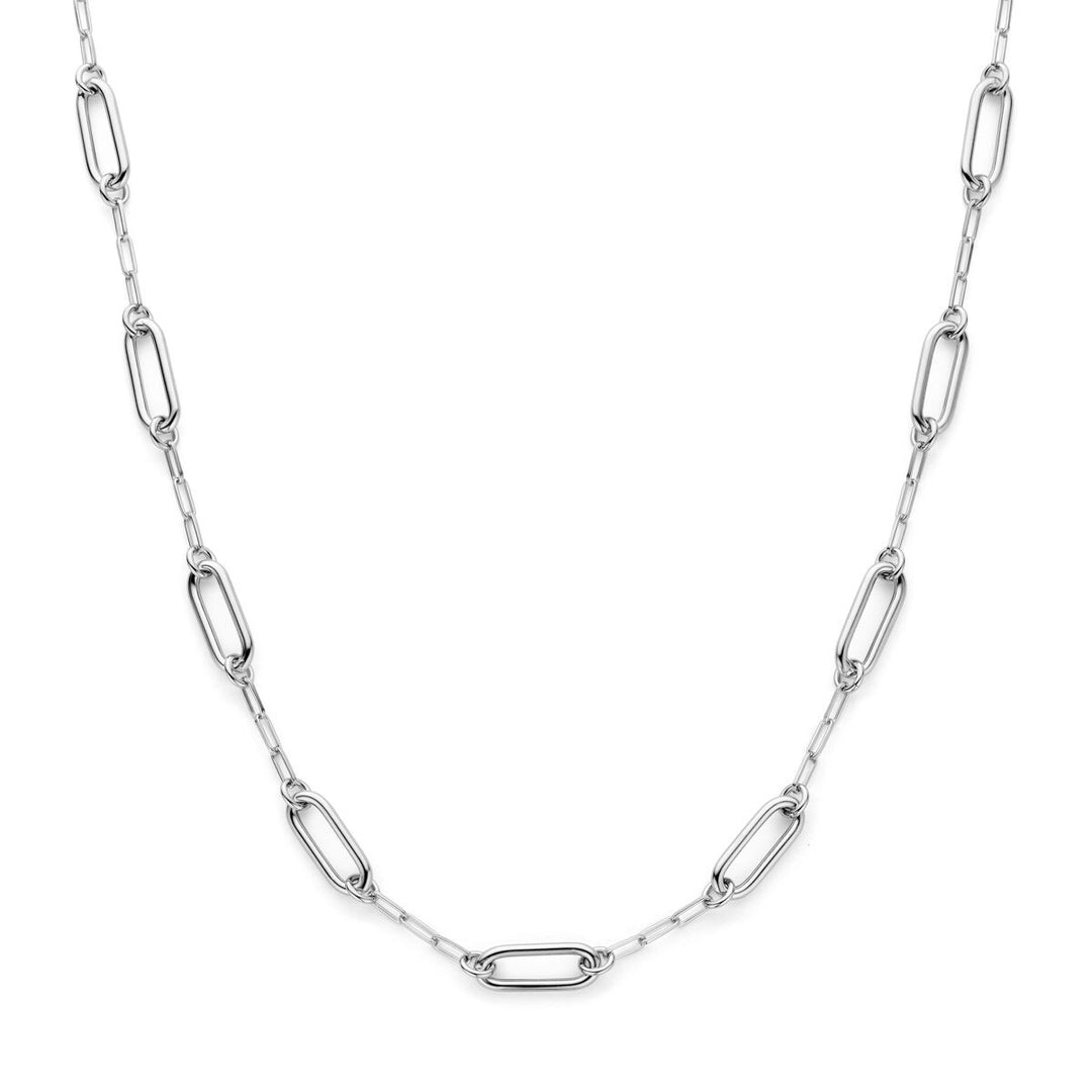 Gerhodineerd zilveren dames collier