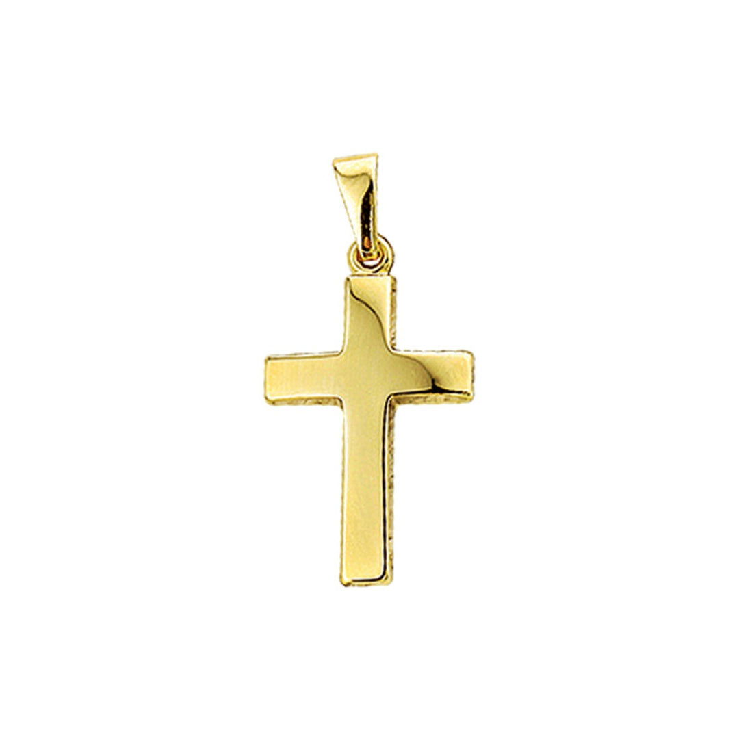 14k geelgouden hanger kruis