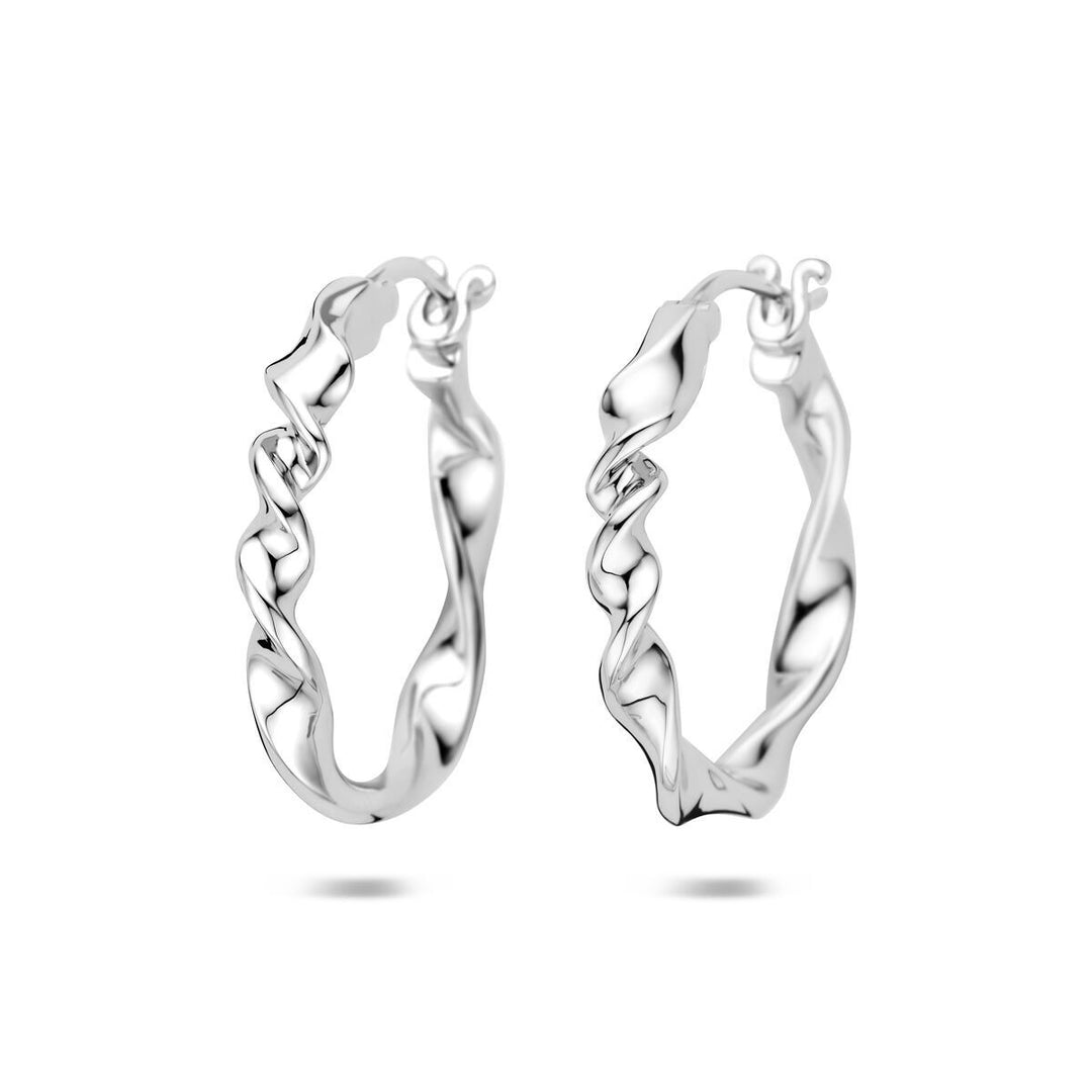 Zilveren oorringen dames – gerhodineerd 30 mm