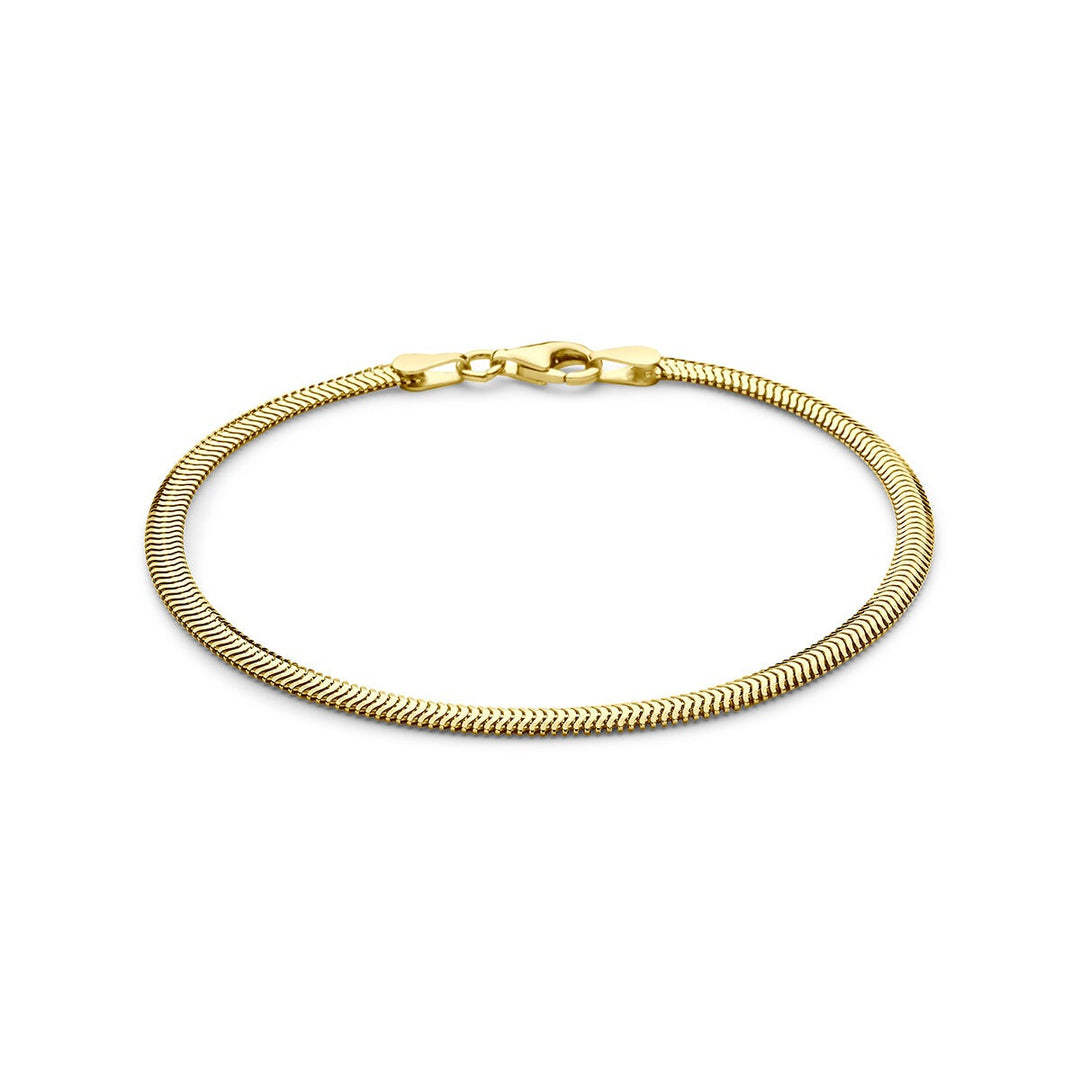 Verguld 925 zilveren slangenarmband