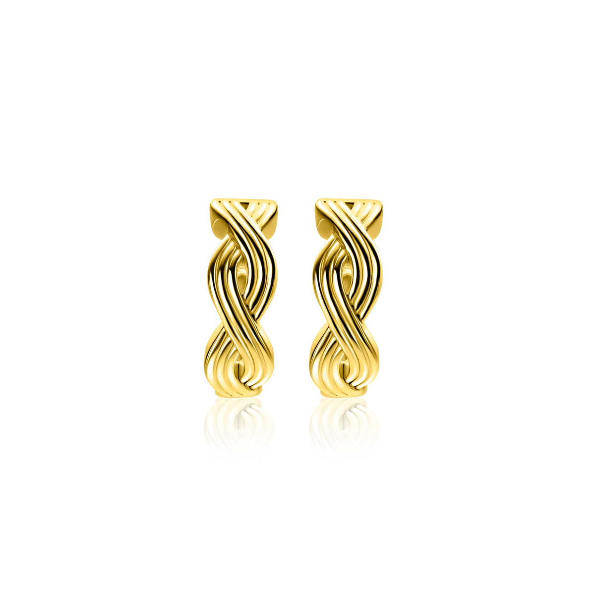 Boucles d'oreilles argent plaqué or ZIO2684