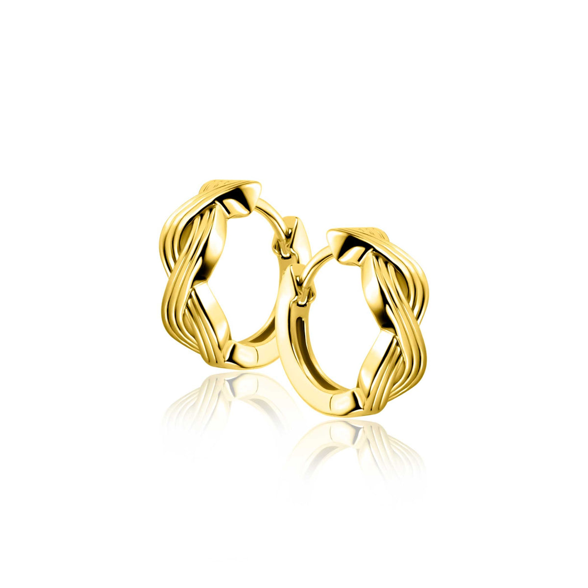 Boucles d'oreilles argent plaqué or ZIO2684