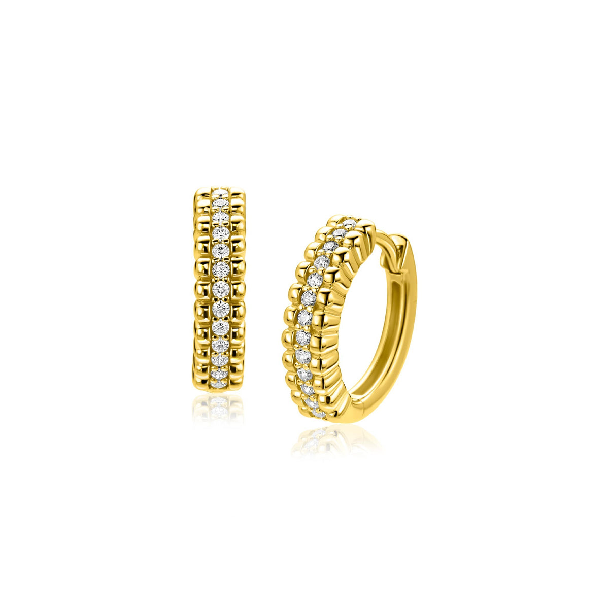 Boucles d'oreilles Argent plaqué or ZIO2834Y