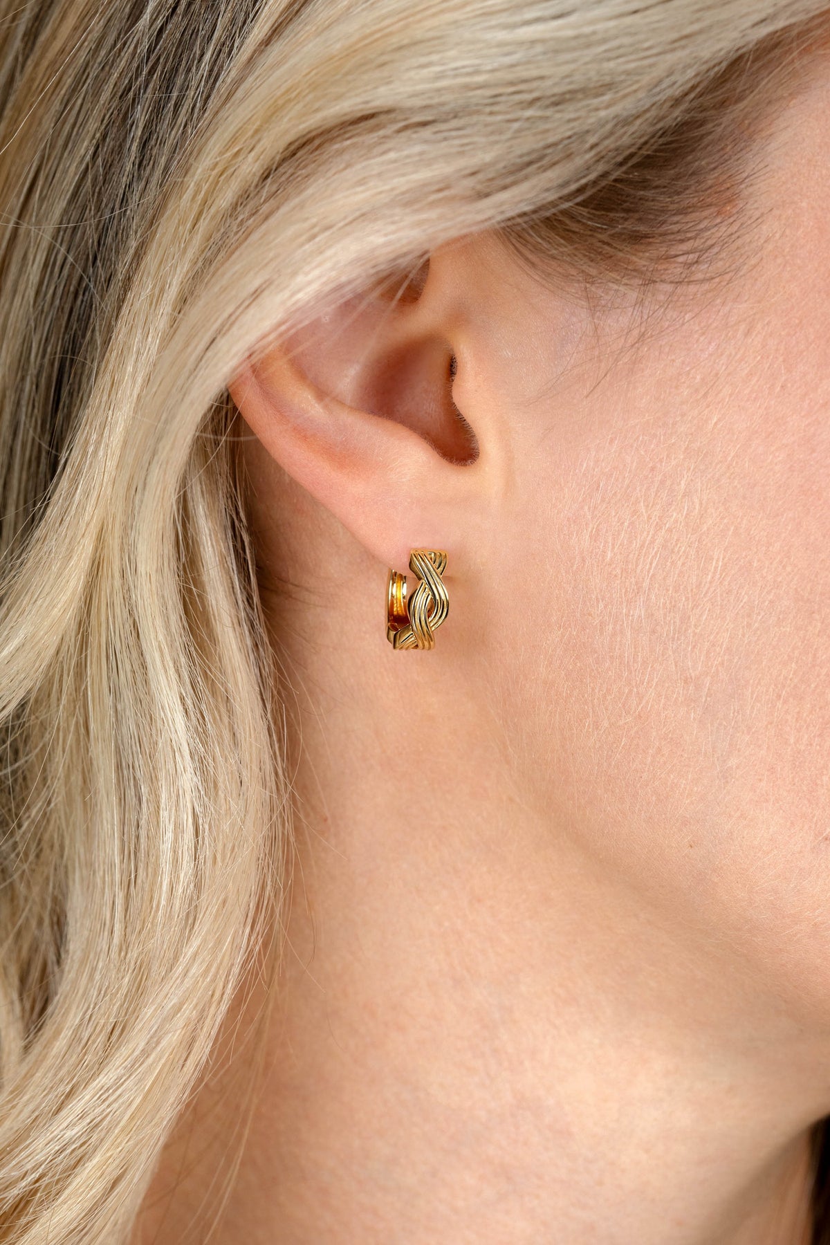 Boucles d'oreilles argent plaqué or ZIO2684