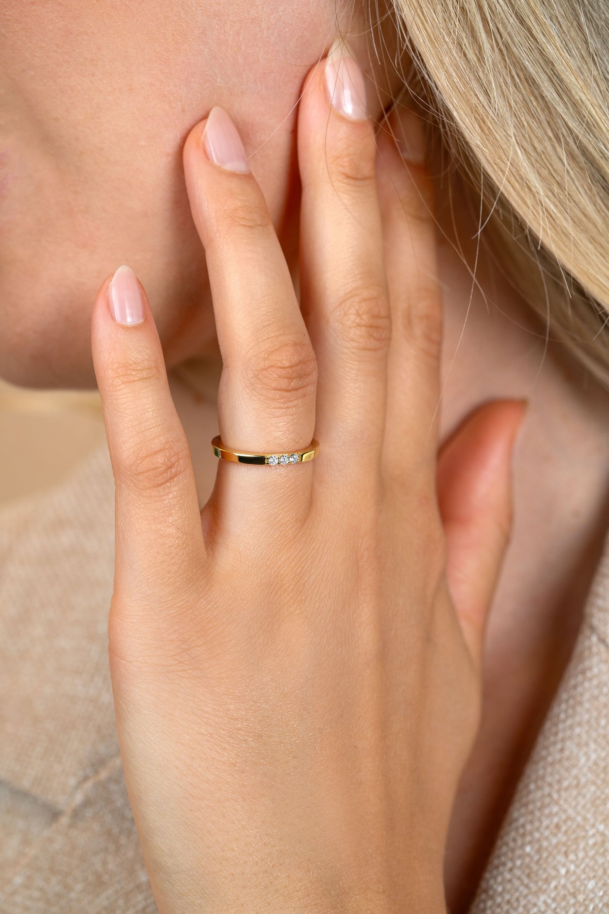 Bague Plaqué Or ZIR2130Y