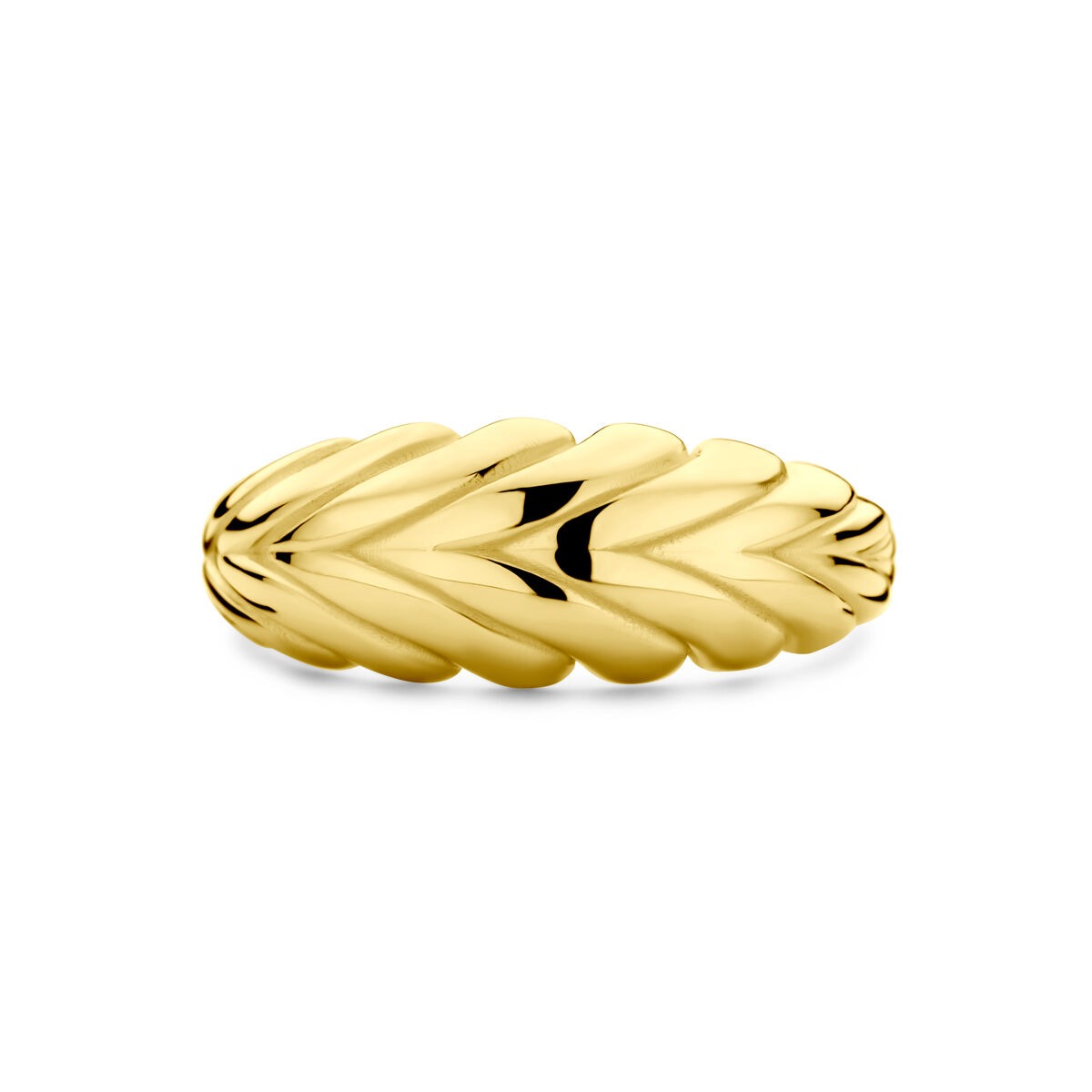 Bague en or jaune 14K – Élégance intemporelle pour femme