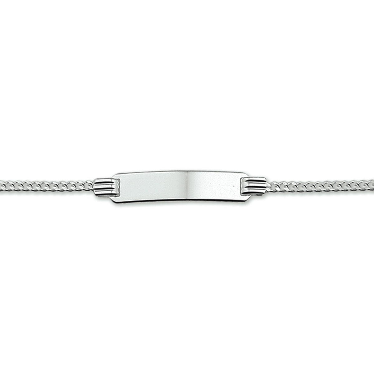bracelet gourmet 11 - 13 cm argent rhodié