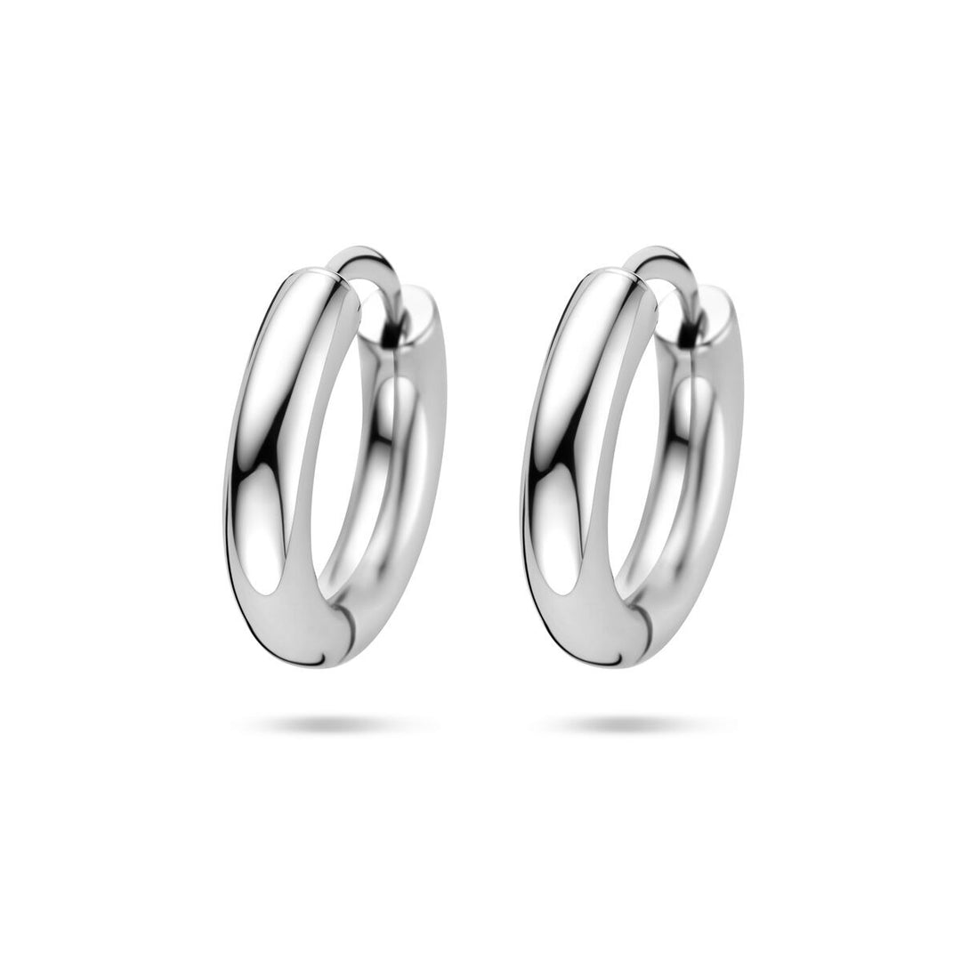 Zilveren oorringen gerhodineerd – 3,5 mm buisdikte