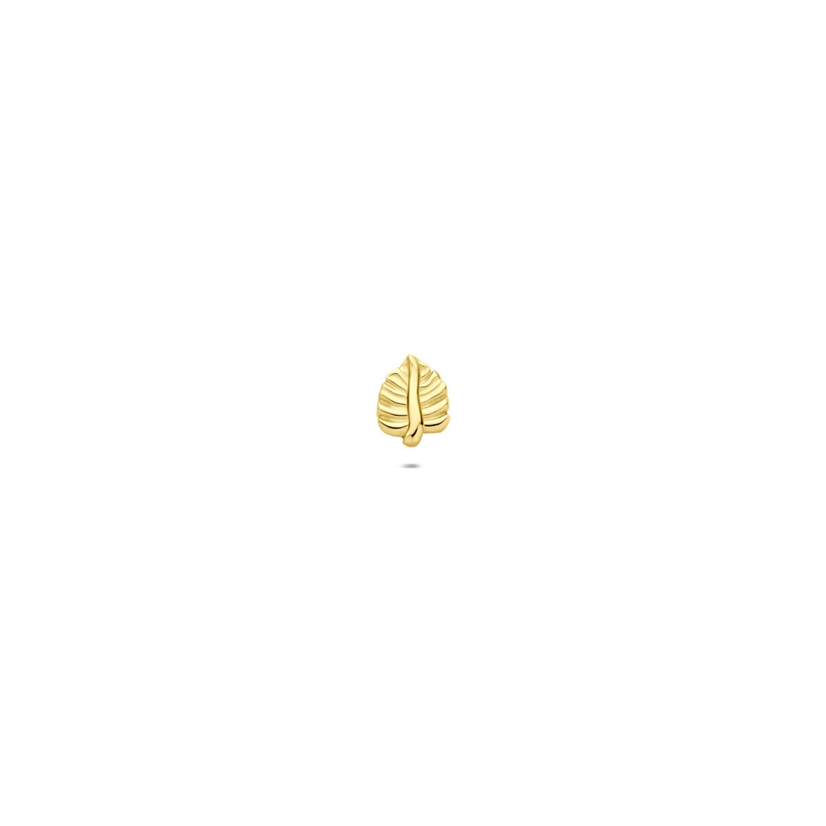 Piercing en forme de feuille en or 9 carats.