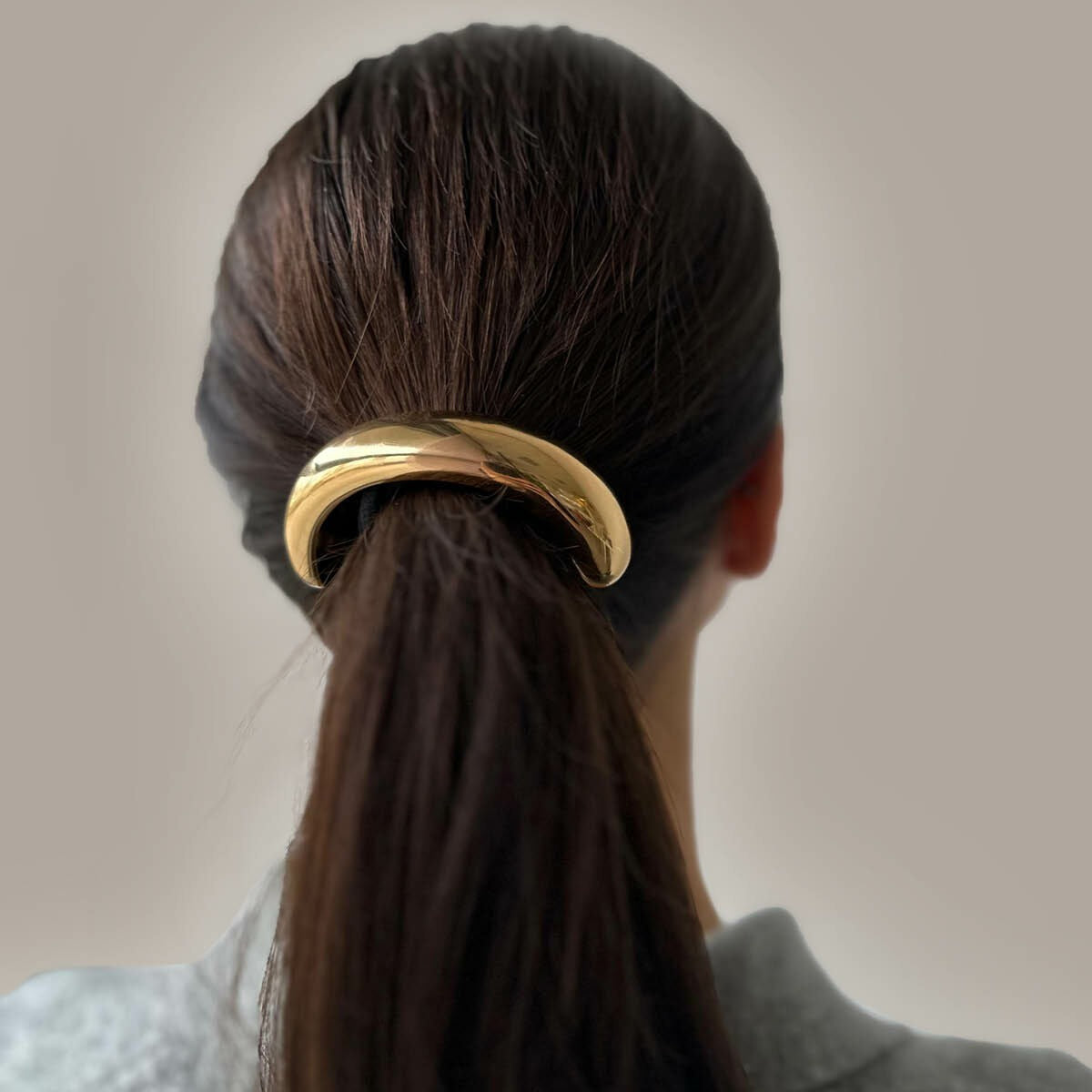 Bracelet de cheveux en acier avec plaquage ionique – 76 mm