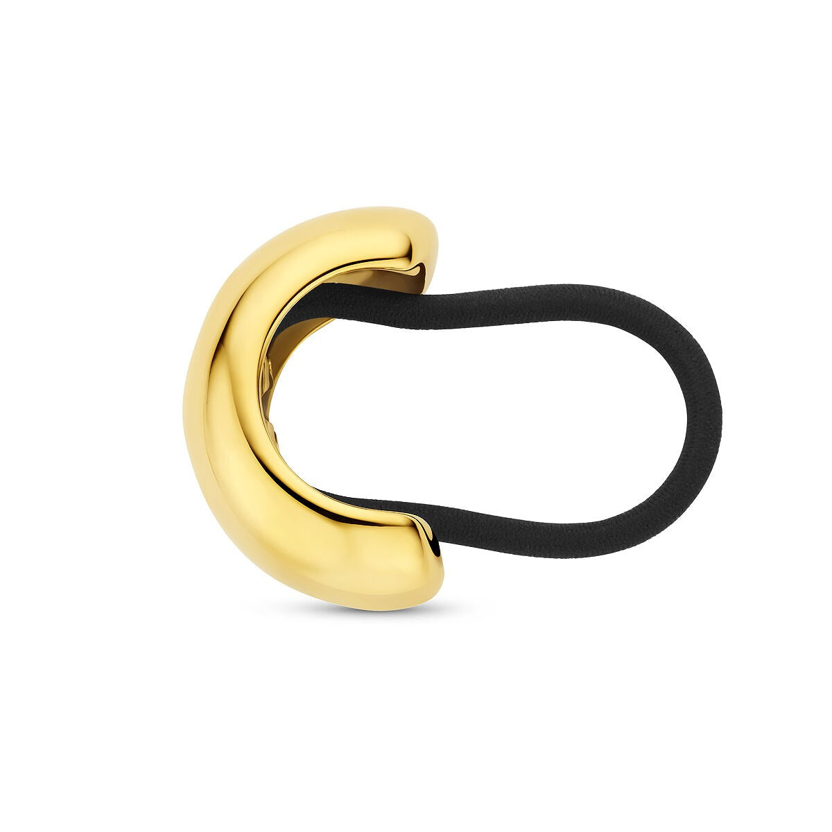 Bracelet de cheveux en acier avec plaquage ionique jaune – accessoire moderne et affirmé