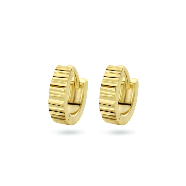Verguld Zilveren Klapoorringen – Ø11 mm