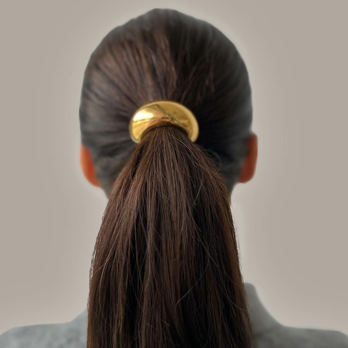 Bracelet de cheveux en acier avec plaquage ionique – 48 mm