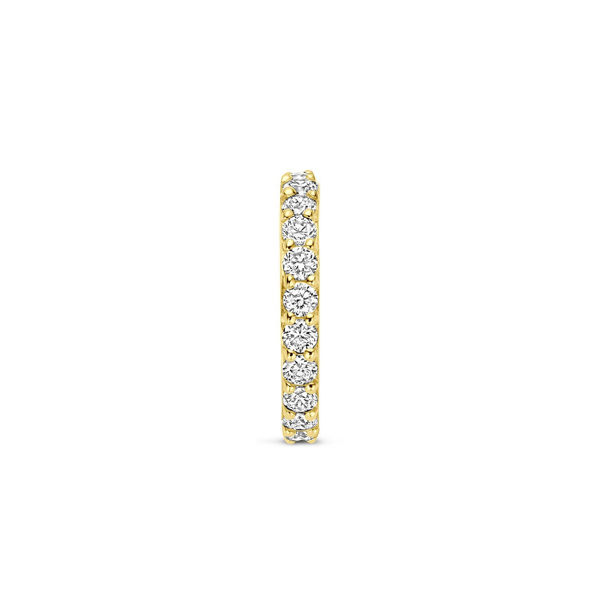 pendentif en or jaune 14k avec diamant lab grown 0.21ct h si 10,5 mm