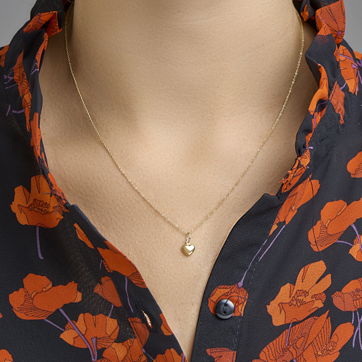 pendentif cœur 14K or jaune