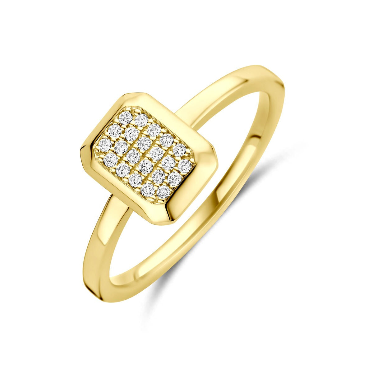 Bague en or pour femme 14k avec diamant 0.10ct