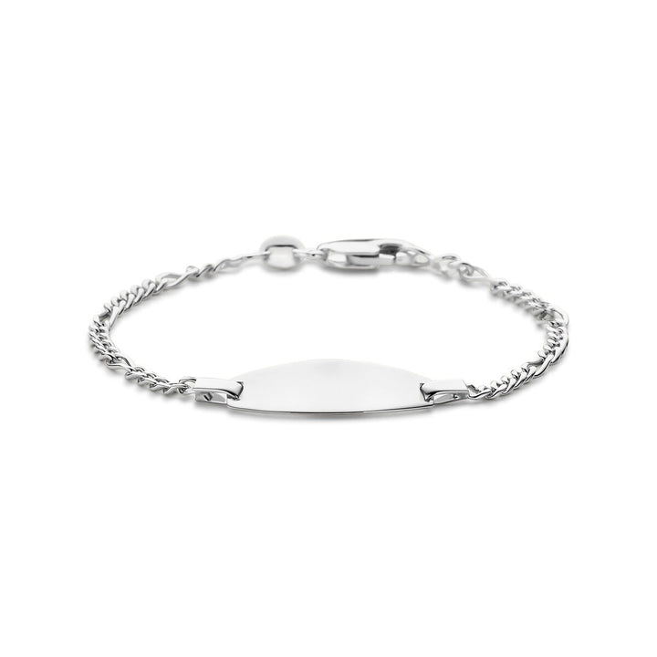 Zilveren baby armband – graveerarmband met gourmette schakel 11 - 13 cm