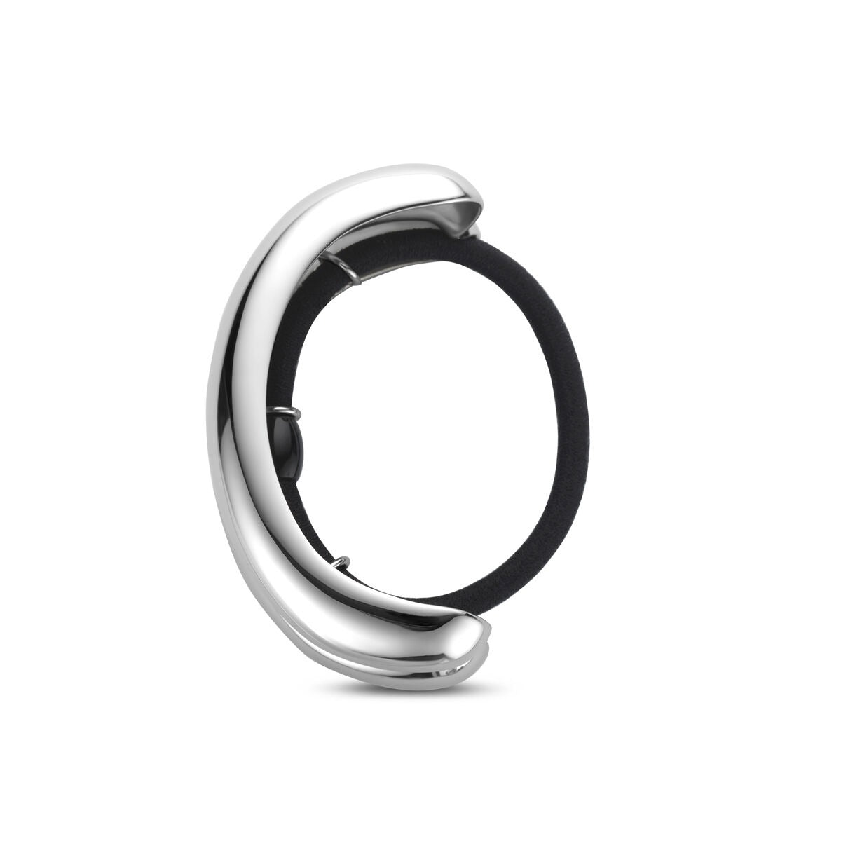 Bracelet de cheveux en acier couleur argent pour femme 76x32mm