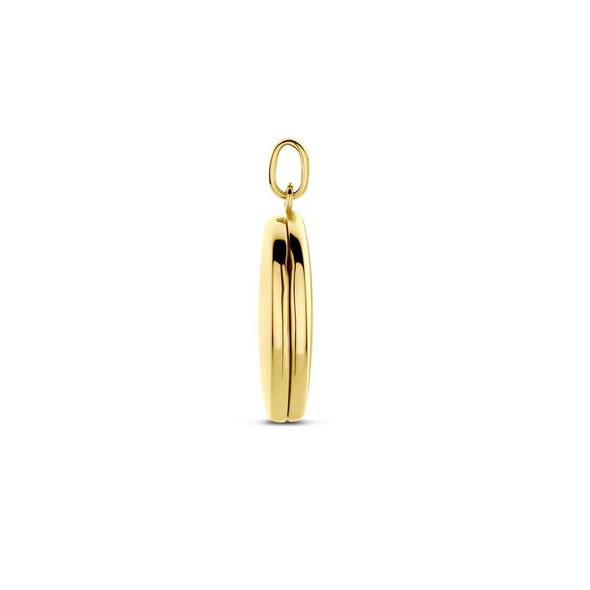 Médaille en or pour femme – or jaune 14k, design ovale