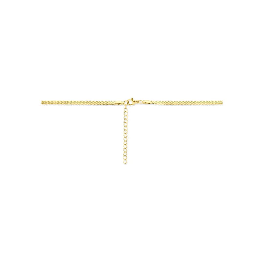 Goudkleurig stalen omega collier 3mm – 40-45cm