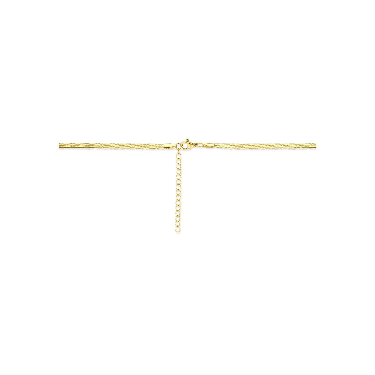 Collier en acier doré omega 3mm – 40-45cm