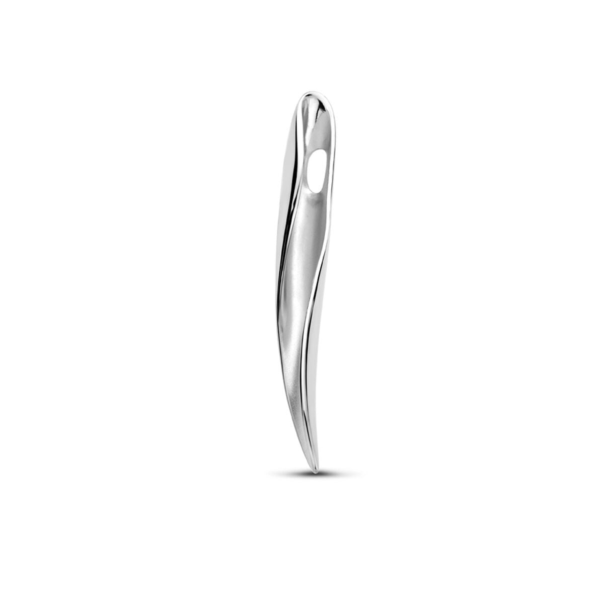 Pendentif en Argent Rhodié – Finition Poli/Mate
