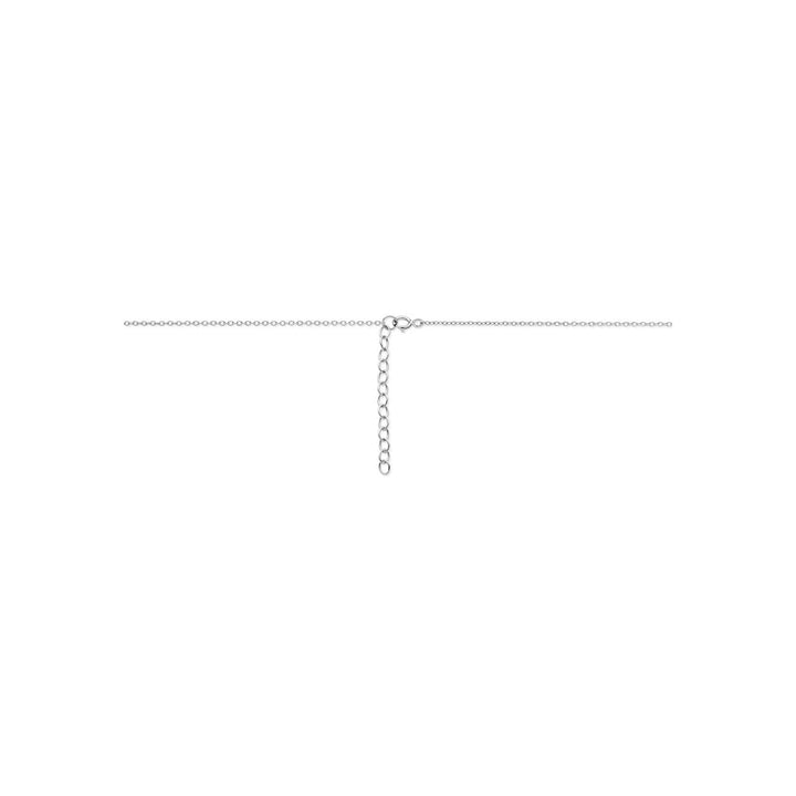 Gerhodineerd zilveren ketting met hartje