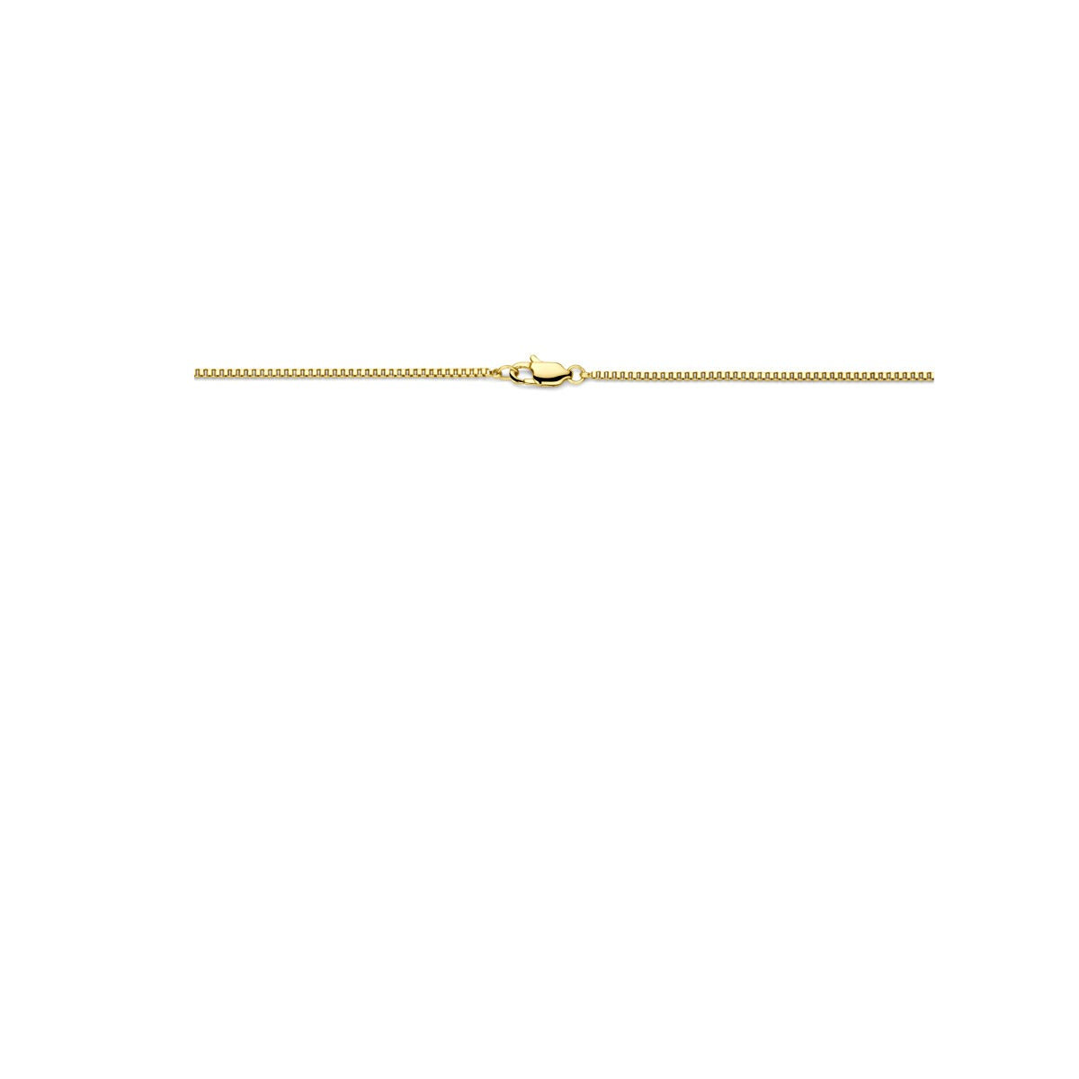 Collier en acier pour femme vénitien jaune 1,5 mm plaqué ioniquement