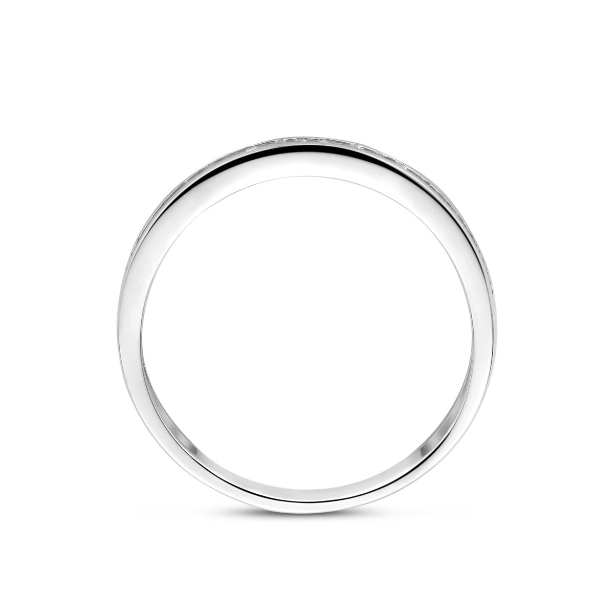 Bague en Argent avec Zircone – Rhodié Argent 925