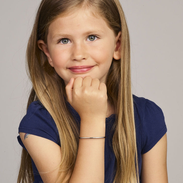 Gerhodineerde 925 zilveren kinderarmband
