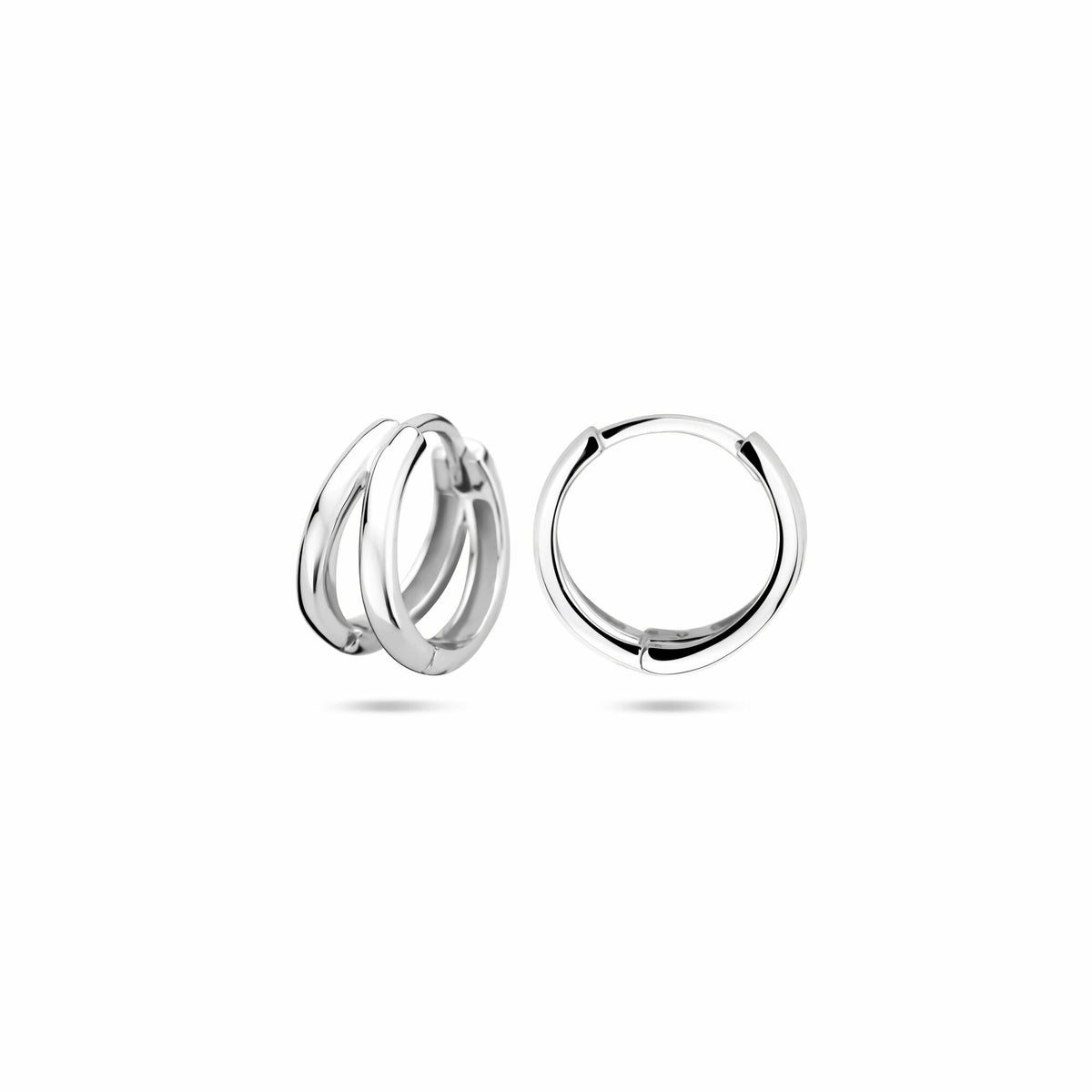 Créoles en argent pour femme – rhodié argent 925