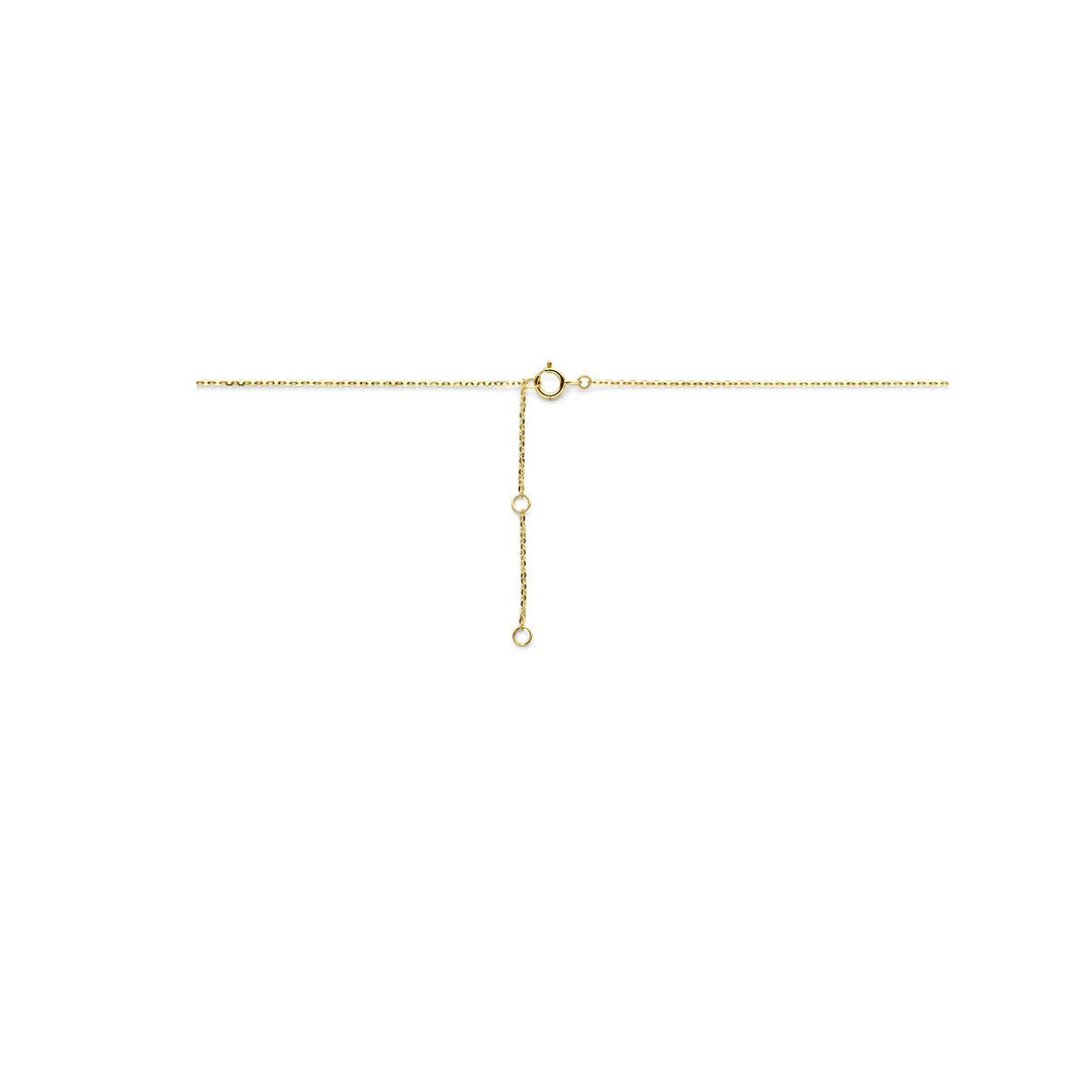 Gouden ketting met hartje – 14k anker collier