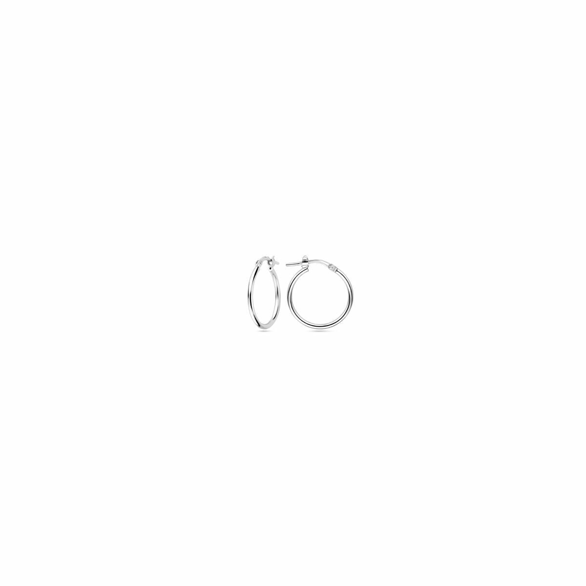 Boucles d'oreilles en argent pour femme avec fermoir à charnière