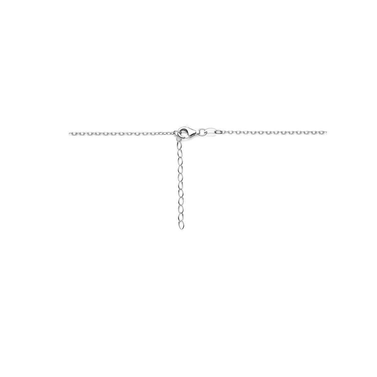 Collier en argent rhodié 925 maille ancre – 40 + 4 cm