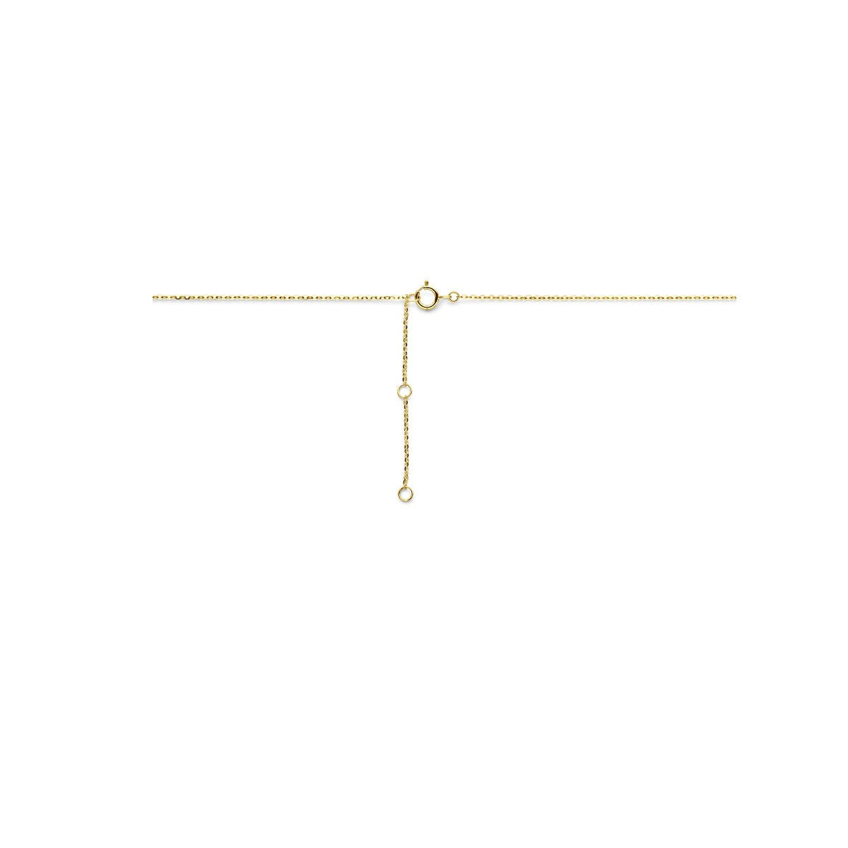 collier en or jaune 9k avec cœur