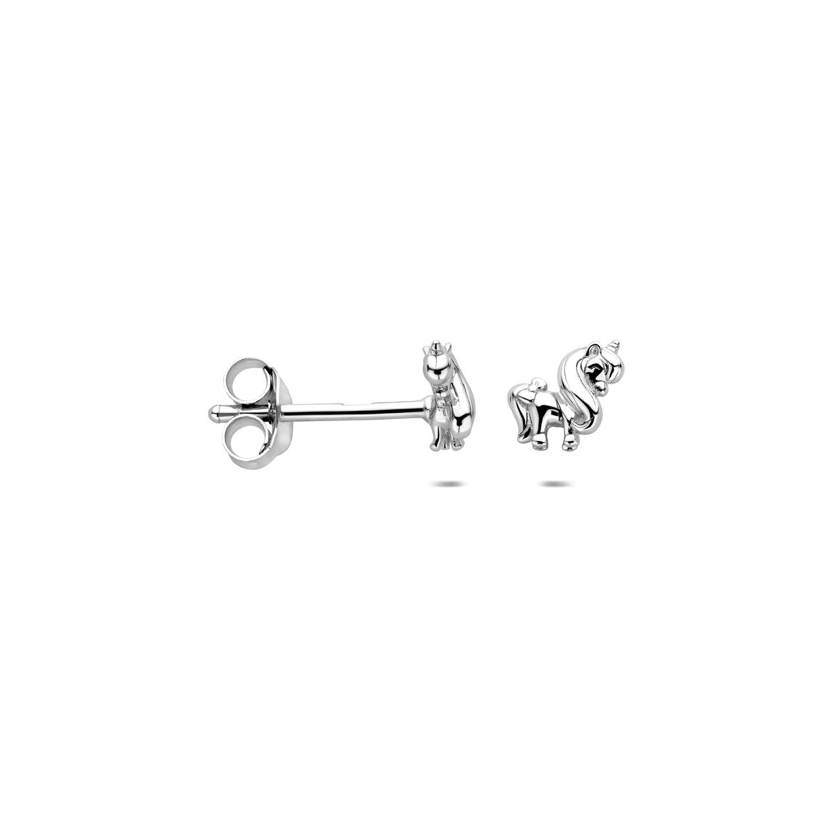 Puces d'oreilles pour enfant argent – boucles d'oreilles licorne 5,5 x 6,5 mm